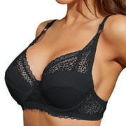 Women's Seamless Underwire Bra, Black